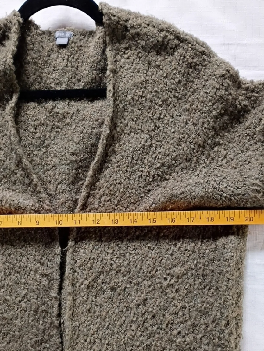 aerie Women's Olive Taupe Bouclé Open-Front Cardigan Size XS - Picture 6 of 8